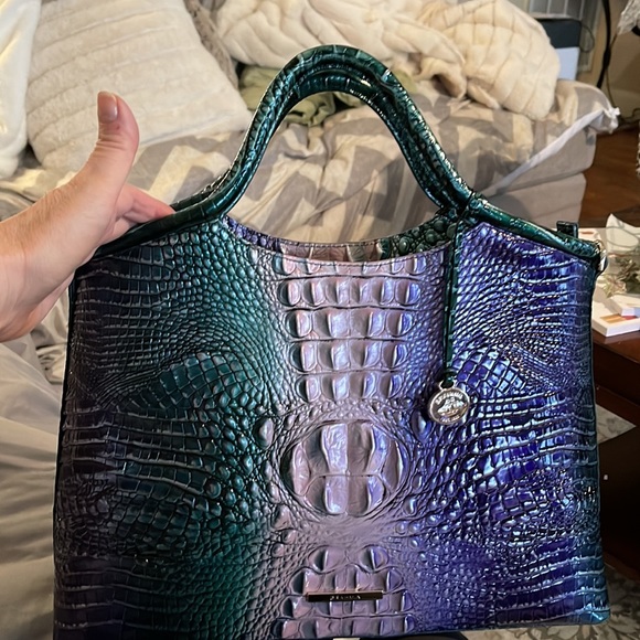 NWT BRAHMIN Ombre Melbourne Collection Elaine Enchant Satchel Bag - Picture 5 of 9